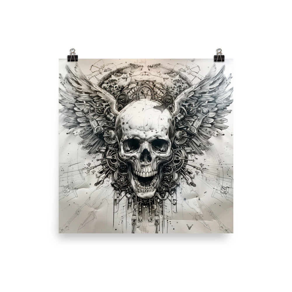 Biker Winged Skull - DarkSongWear