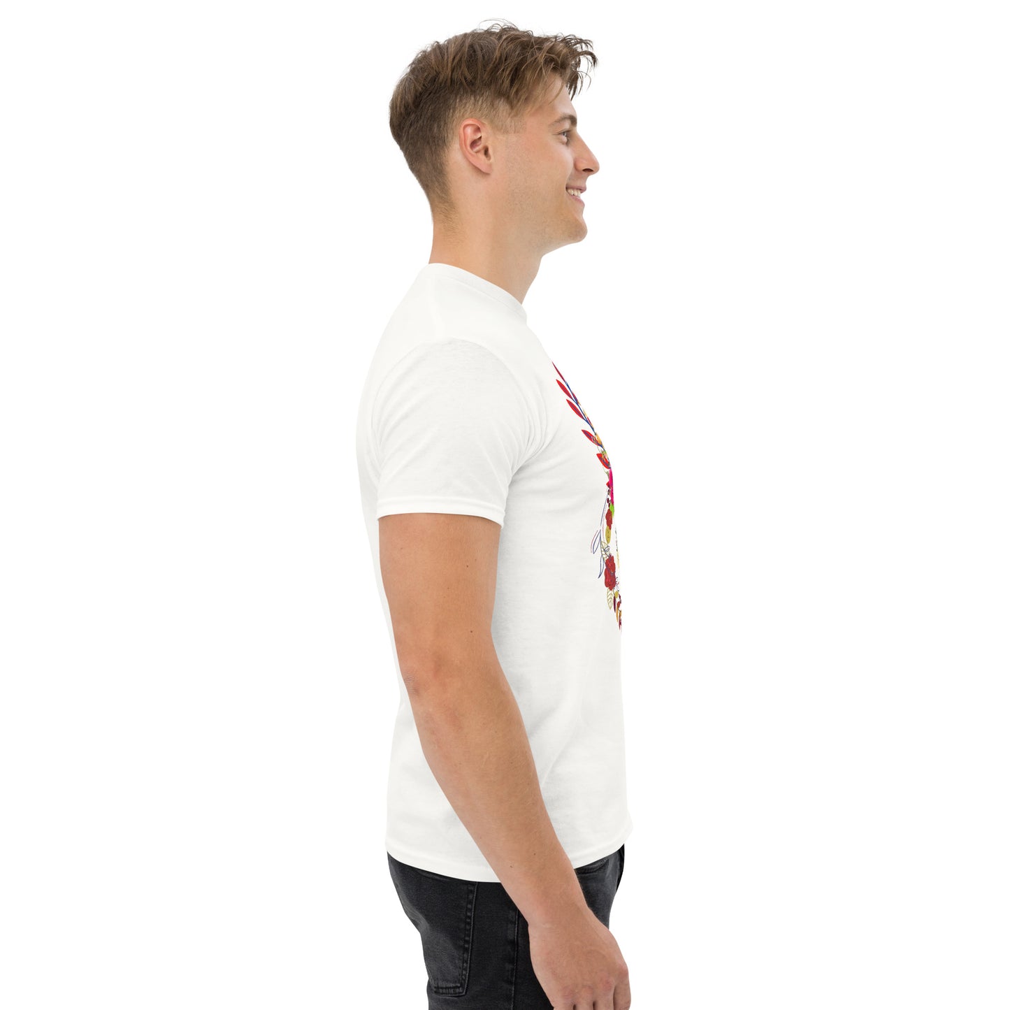 Floral Skull Men's classic tee - DarkSongWear