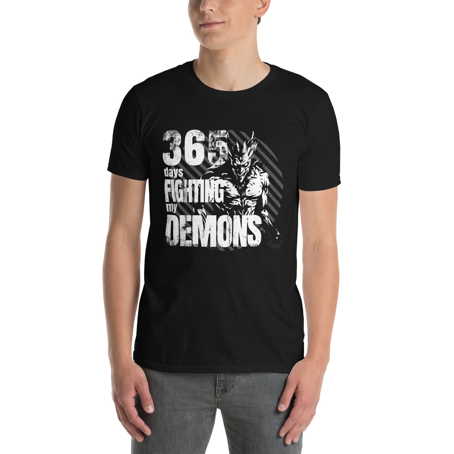 365 days fighting my Demons Short-Sleeve Unisex T-Shirt - DarkSongWear