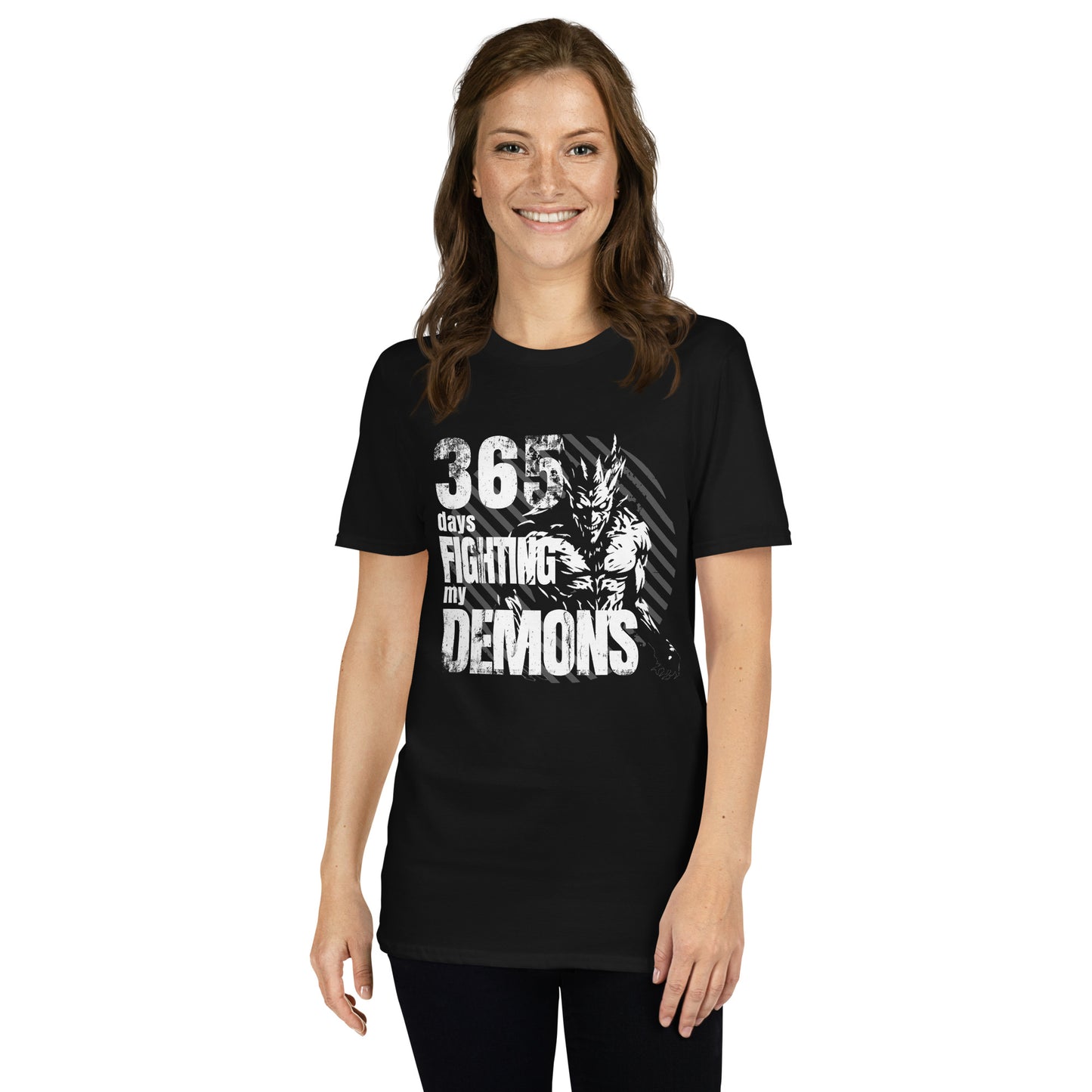 365 days fighting my Demons Short-Sleeve Unisex T-Shirt - DarkSongWear