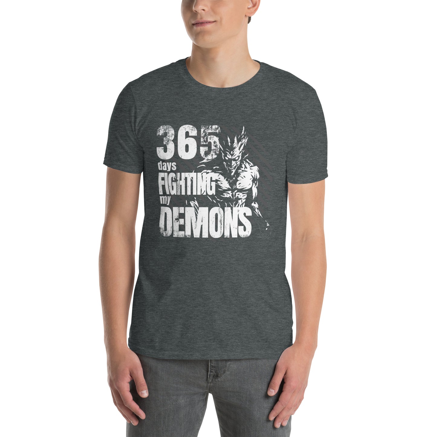 365 days fighting my Demons Short-Sleeve Unisex T-Shirt - DarkSongWear