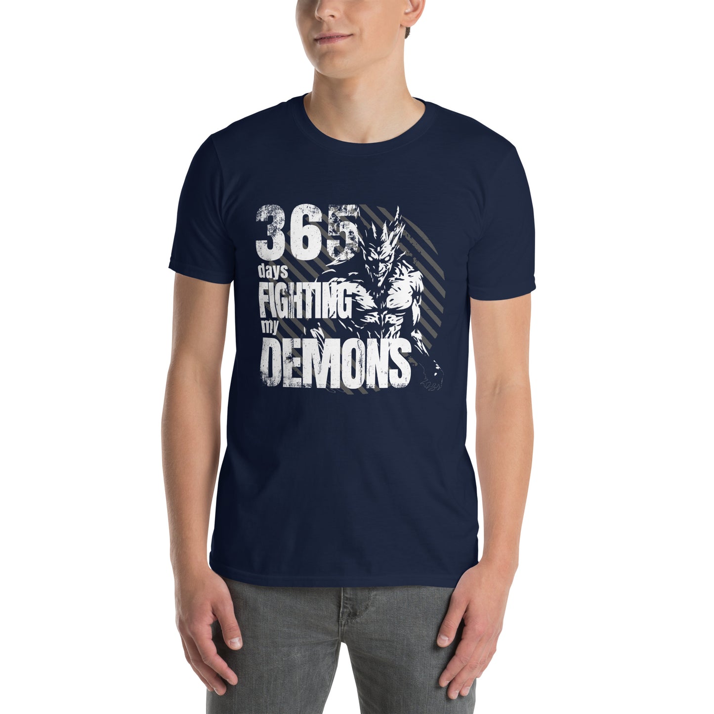 365 days fighting my Demons Short-Sleeve Unisex T-Shirt - DarkSongWear