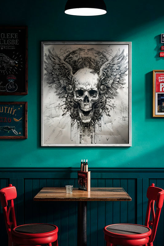 Biker Winged Skull - DarkSongWear