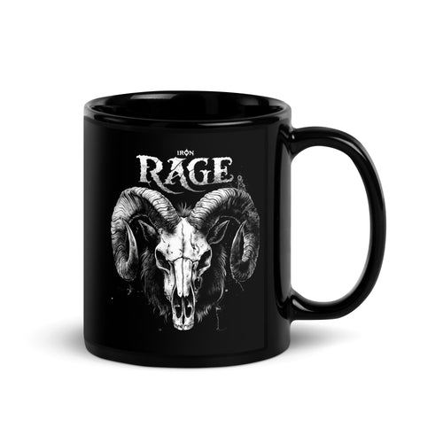 Iron Rage Black Glossy Mug - DarkSongWear
