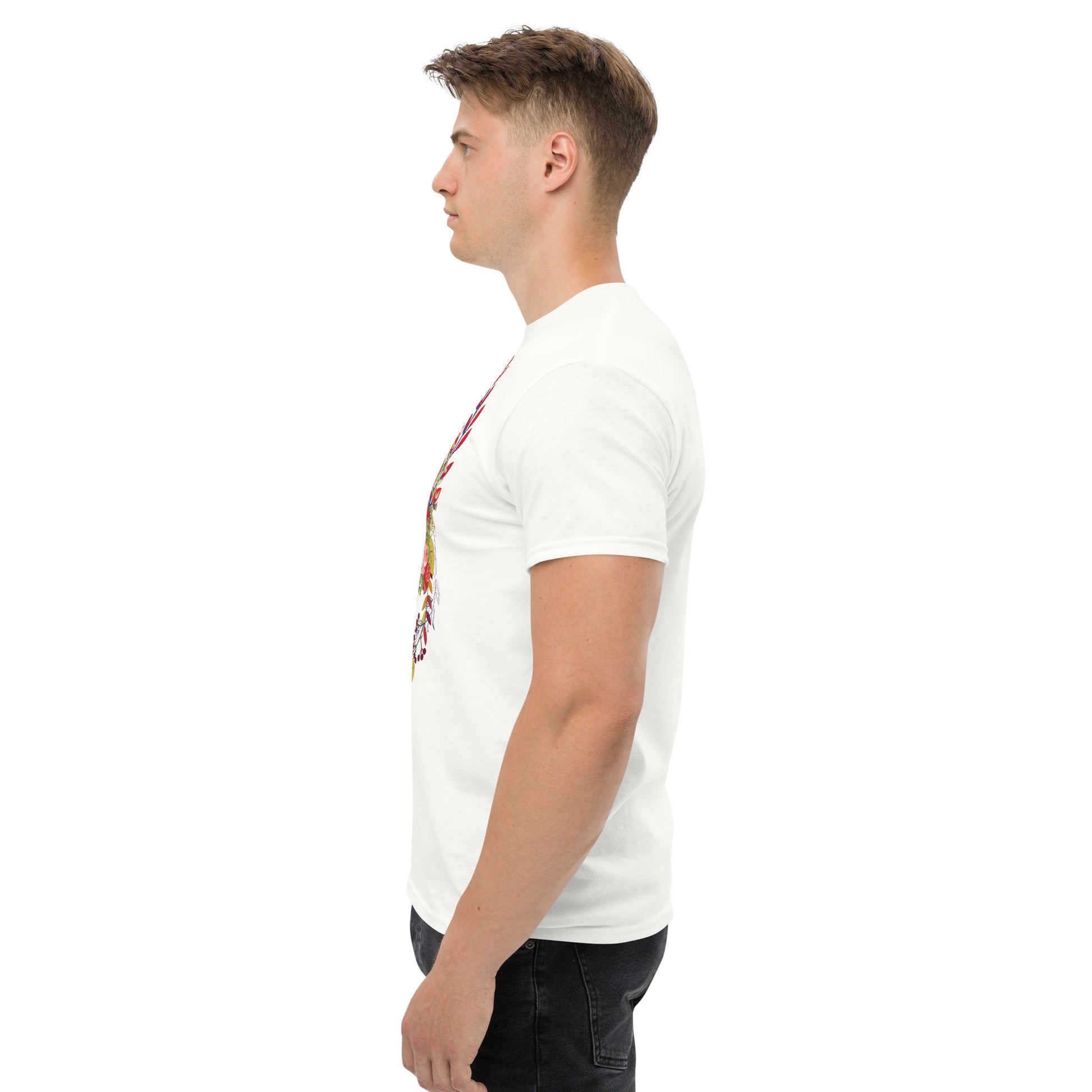 Floral Skull Men's classic tee - DarkSongWear