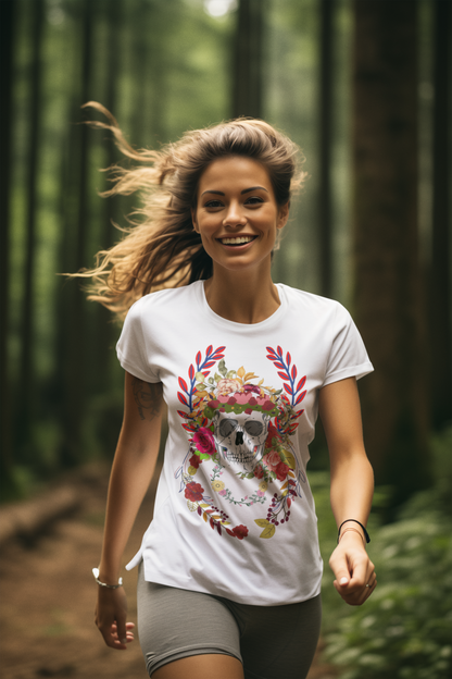 Floral Skull Men's classic tee - DarkSongWear