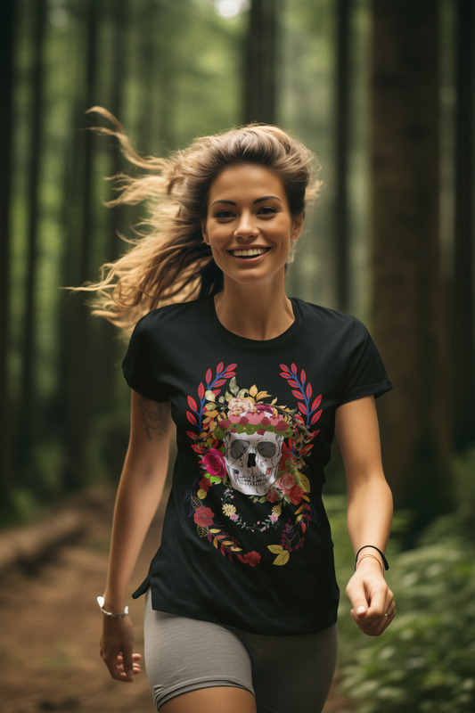 Floral Skull Men's classic tee - DarkSongWear