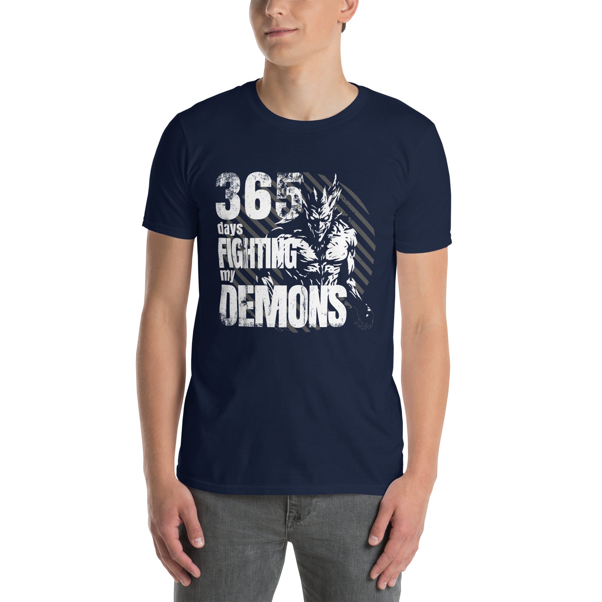 365 days fighting my Demons Short-Sleeve Unisex T-Shirt - DarkSongWear