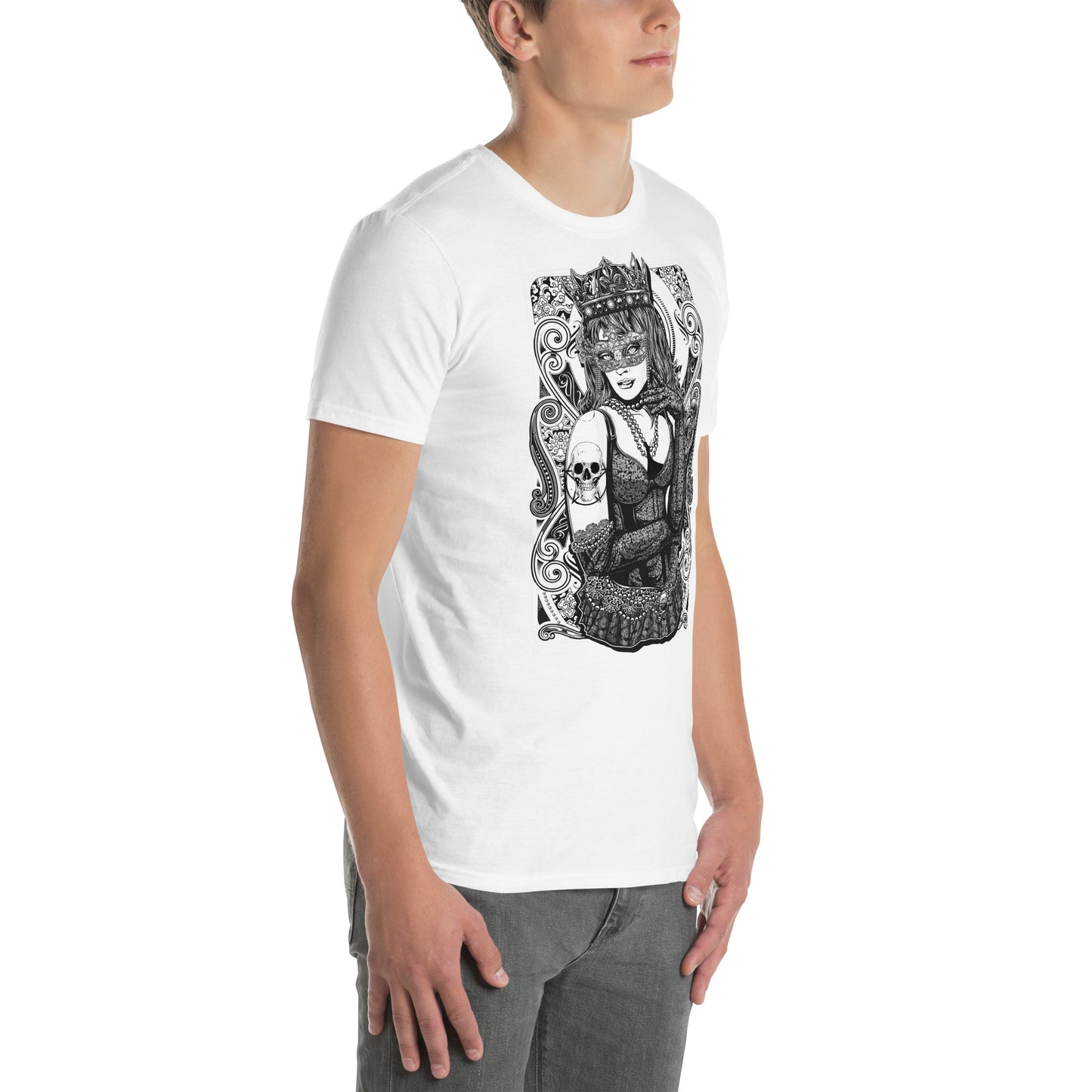 Queen of Death White Short-Sleeve Unisex T-Shirt - DarkSongWear