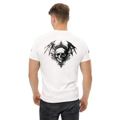 Gothic Bat Winged Skull Camiseta clásica unisex
