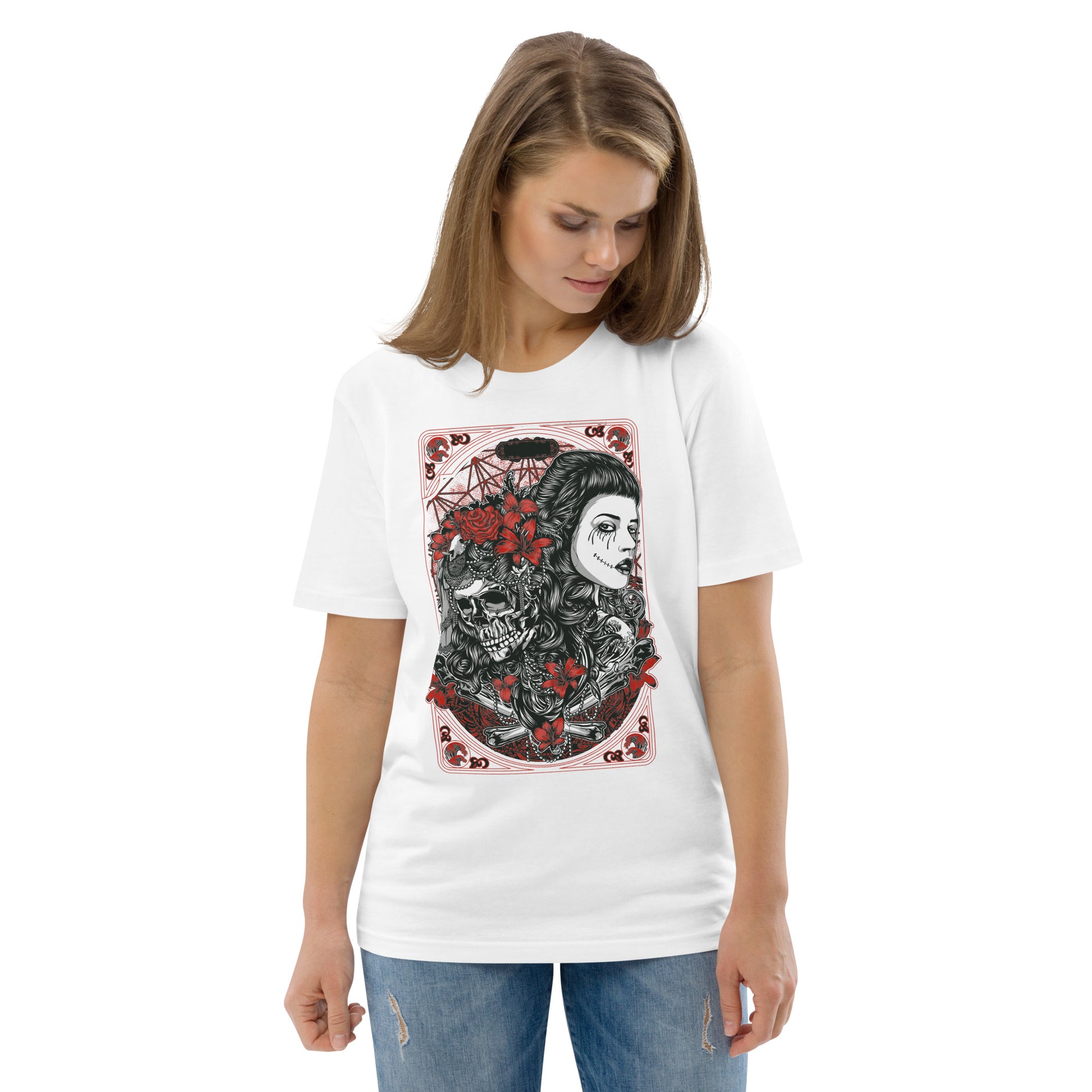 Dead Lover White Unisex organic cotton t-shirt - DarkSongWear