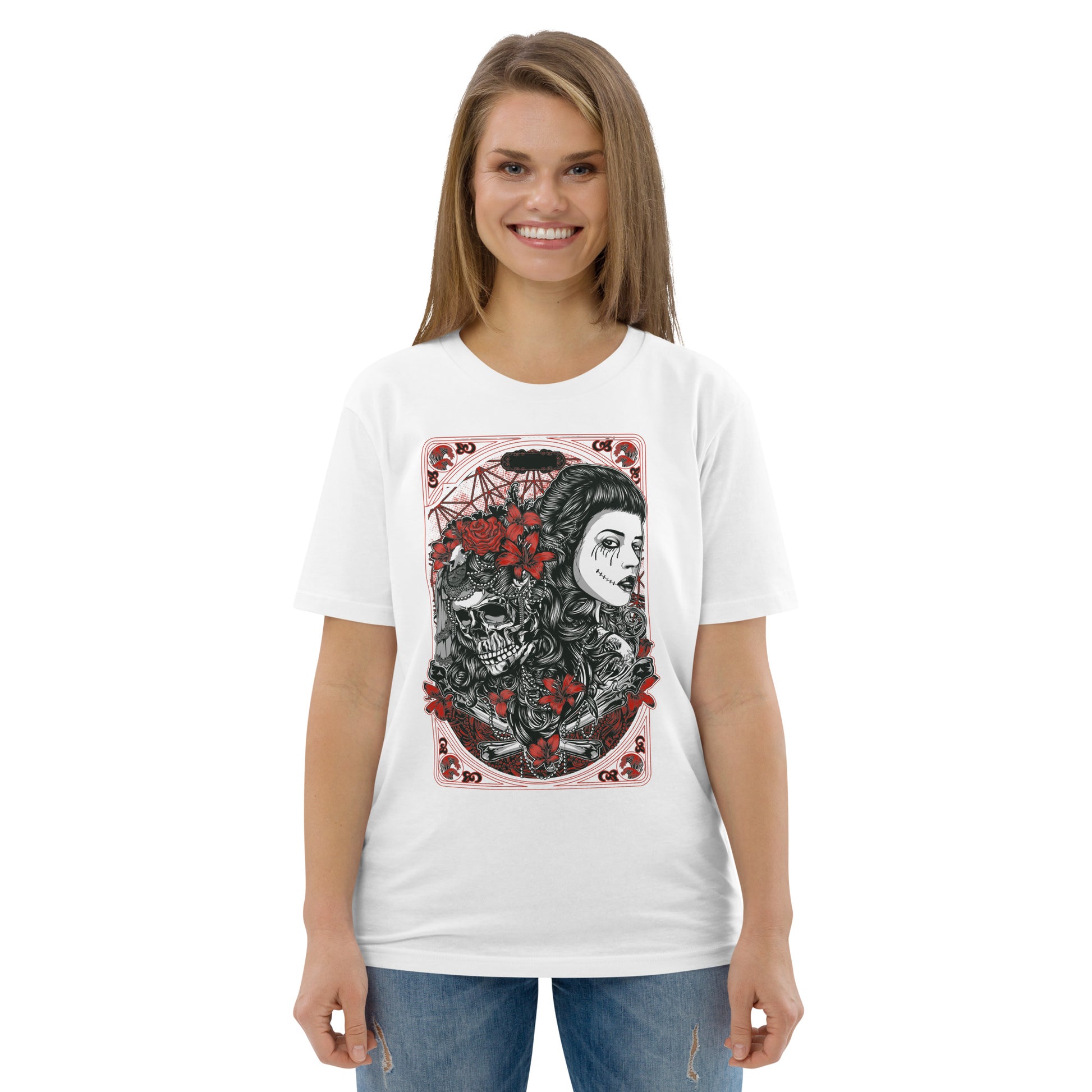 Dead Lover White Unisex organic cotton t-shirt - DarkSongWear